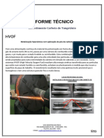 Revestimento Carbeto Tungstênio HVOF