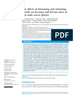 The Effects of Detraining and Retraining Periods On Fat-Mass and Fat-Free Mass in Elite Male Soccer Players