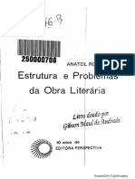 Roselfeld, Anatol. Estrutura e problemas da obra literária