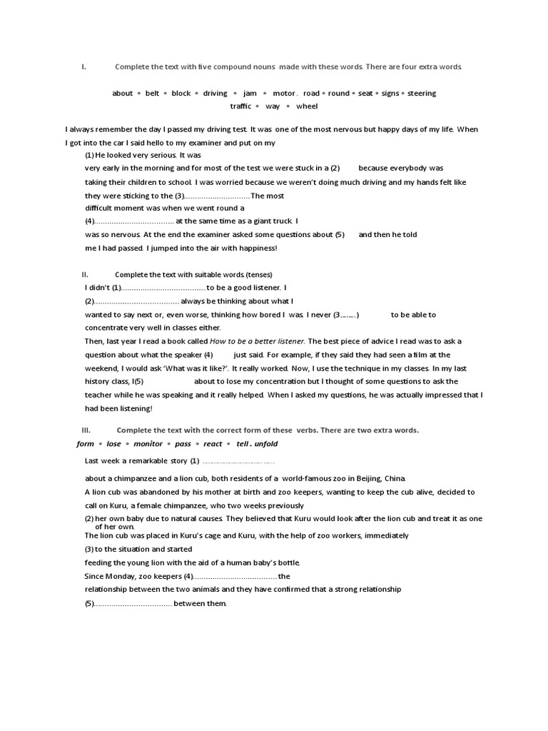 Test Modale Advanced | PDF | Lion