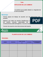 Taller 2 Planificación de Los Cambios Del SGA