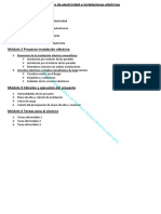 Programa de Electricidad e Instalaciones Eléctricas