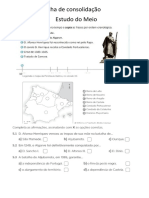 Ficha de Consolidação Estudo Do Meio 9 de Janeiro