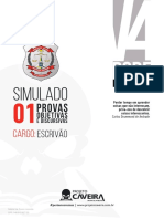 1º Simulado Completo - Escrivão (Pós-Edital) - PCDF V4 - Projeto Caveira