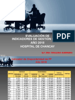 Indicador de Gestion Sismed 2018 - Hospital Chancay