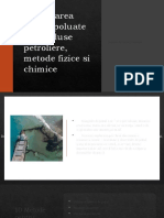 Depoluarea Apelor Poluate Cu Produse Petroliere, Metode Fizice Si Chimice