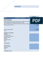 Planilha de Orçamento de Obra Modelo 5