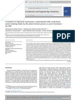 Treatment of Industrial Wastewater Contaminated With Recalcitrant