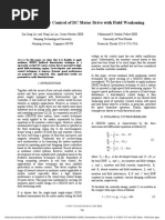 Speed Nonlinear Control of DC Motor Drive With Field Weakening