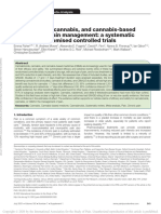 Cannabinoids, Cannabis, and Cannabis-Based Medicine For Pain Management: A Systematic Review of Randomised Controlled Trials