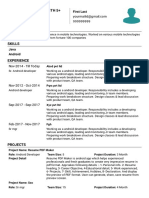 Resume Android Developer Format1