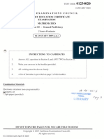 Maths January 2009 P2