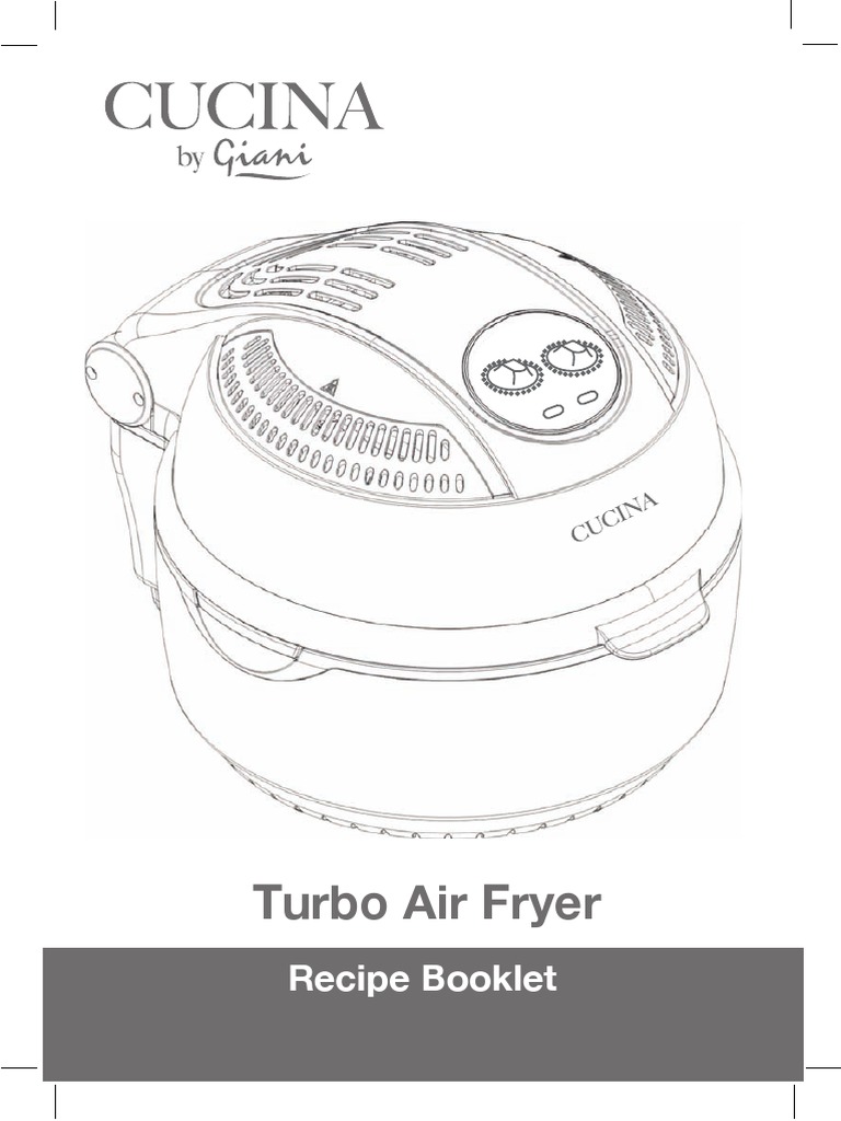 Turbo Air Fryer Recipe Booklet PDF French Fries Baking