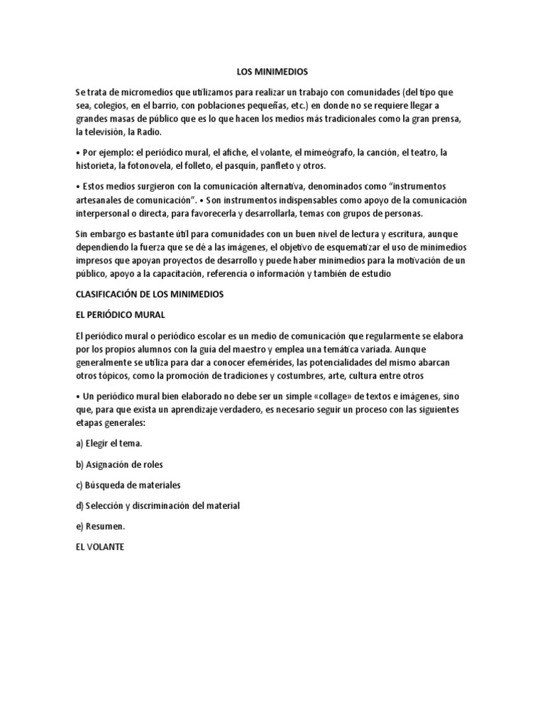 Los Minimedios | PDF | Ciencias sociales | Arte