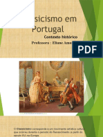 Classicismo em Portugal: Contexto Histórico e Literário