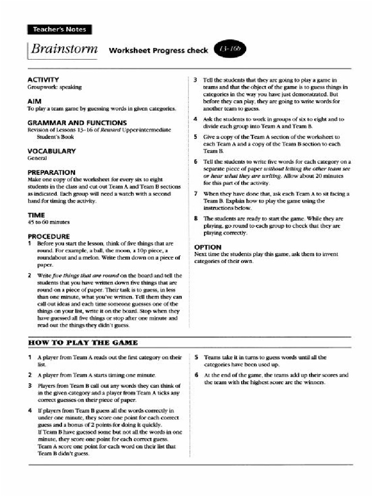 Brainstorm | PDF