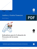 Evaluación de Proyectos de Inversión