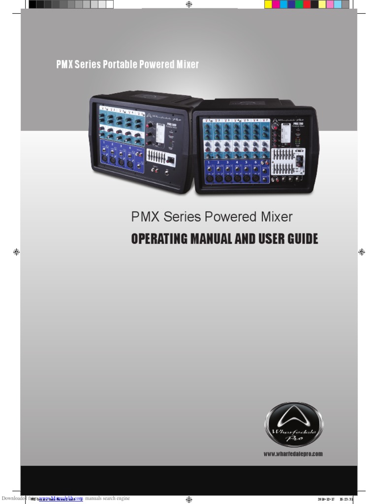 PMX Series Powered Mixer Operating Manual and User Guide | PDF ...