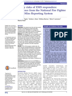 Injury Risks of EMS Responders: Evidence From The National Fire Fighter Near-Miss Reporting System