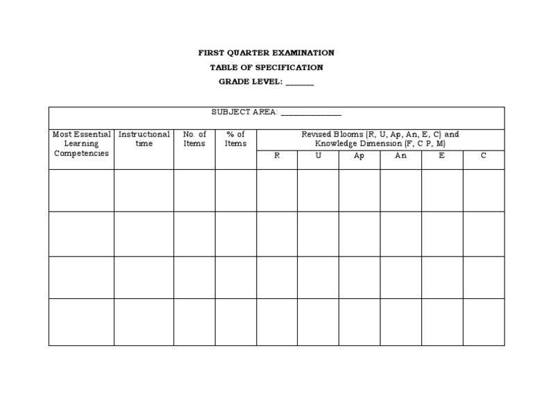 Tos Template 1 PDF
