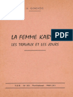 La Femme Kabyle Les Travaux Et Les Jours h.genevois