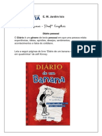 Diário Pessoal - Diário de Um Banana - Língua Portuguesa