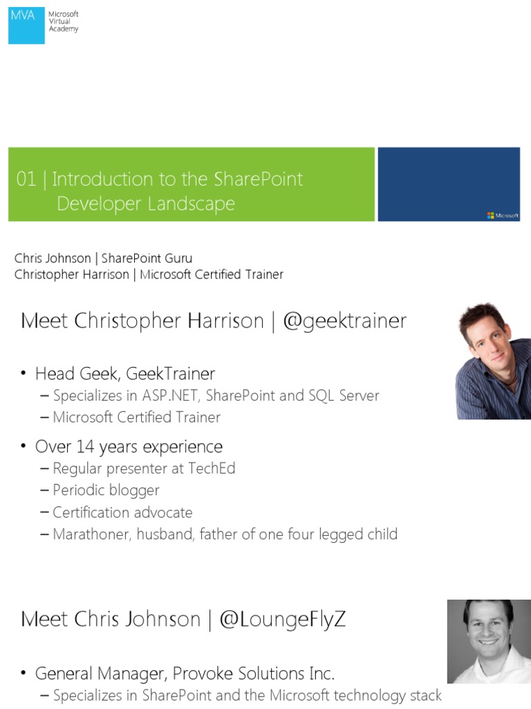 Module 1 - Introduction To The SharePoint Developer Landscape | PDF ...