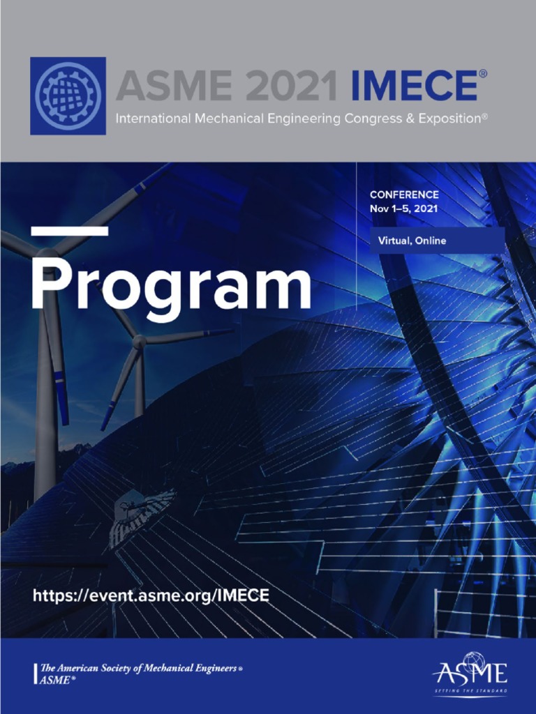 IMECE 2021 Final Program, PDF, Light Emitting Diode