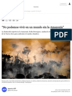 "No Podemos Vivir en Un Mundo Sin La Amazonía" - TECNOLOGIA - EL COMERCIO PERÚ