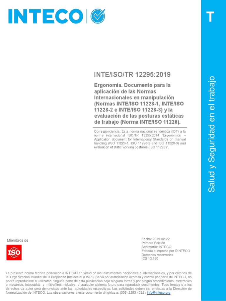 Inte Iso TR 12295 2019 | Descargar gratis PDF | Organización ...