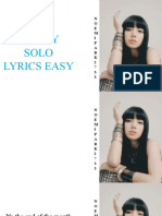Lisa Money Solo Lyrics Easy: N O E M I P A R K 2 7 3 3