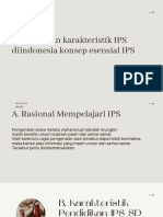 Menjelaskan Karakteristik IPS Diindonesia Konsep Esensial IPS
