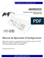 Manual Bascula HY-918 RS232 POS Version 2021