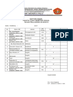 Daftar Hadir Panitia Semester