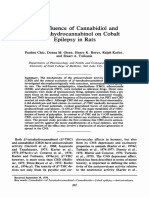 The Influence of Cannabidiol and A9-Tetrahydrocannabinol On Cobalt Epilepsy in Rats