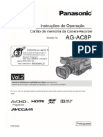 Manual Panasonic Ag Ac8p (Portuguese)