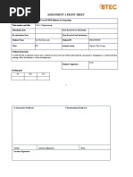 Assignment 1 Front Sheet: Qualification BTEC Level 5 HND Diploma in Computing Unit Number and Title Submission Date