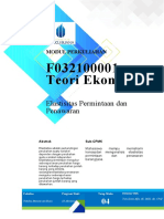 Modul 04 - Teori Ekonomi - Elastisitas Permintaan Dan Penawaran