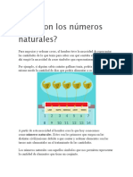 Qué Son Los Números Naturales