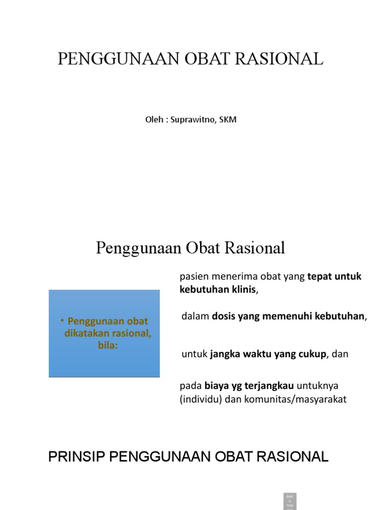 PENGGUNAAN OBAT RASIONAL Ns Ok | PDF