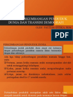 Sejarah Perkembangan Penduduk Dunia Dan Transisi Demografi1