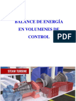 Balance energía flujo estacionario volumen control