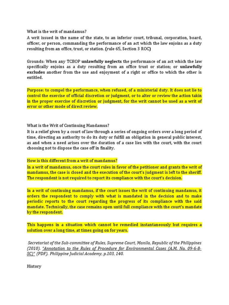 Sheriff Court Execution Order Mandamus Rules Of Court 2025