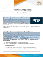 Guía para el desarrollo del componente práctico - Tarea 4 - Evaluación financiera de proyectos de inversión
