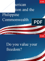 The American Occupation and The Philippine Commonwealth