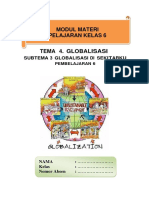 Modul Materi Pelajaran Kelas 6: Subtema 3 Globalisasi Di Sekitarku