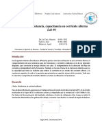 Resistencias, inductancia y capacitancia en CA