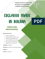 Tarea Esclavos Made in Bolivia