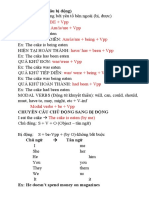 PASSIVE VOICE (Câu bị động)