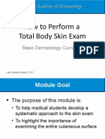 How to Perform a Total Body Skin Exam